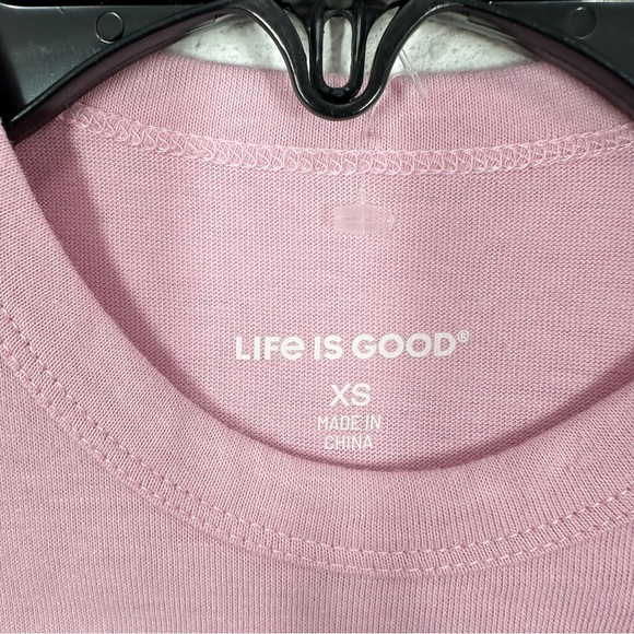 Life is‎ Good Girls Pink Long Sleeve Tee Yellow Dog Puppy in Scarf Boots Winter - Picture 2 of 4
